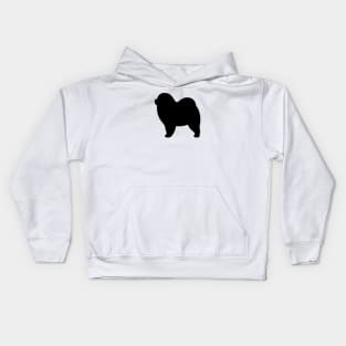 Rough Chow Chow Silhouette Kids Hoodie